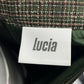 Lucia, metsänvihreä villasekoitehame, 90-luku, vyöt.ymp. 86-90cm, kokoarvio 44