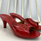 Punaiset korolliset sandaalit, 80-luku, kokoarvio 39