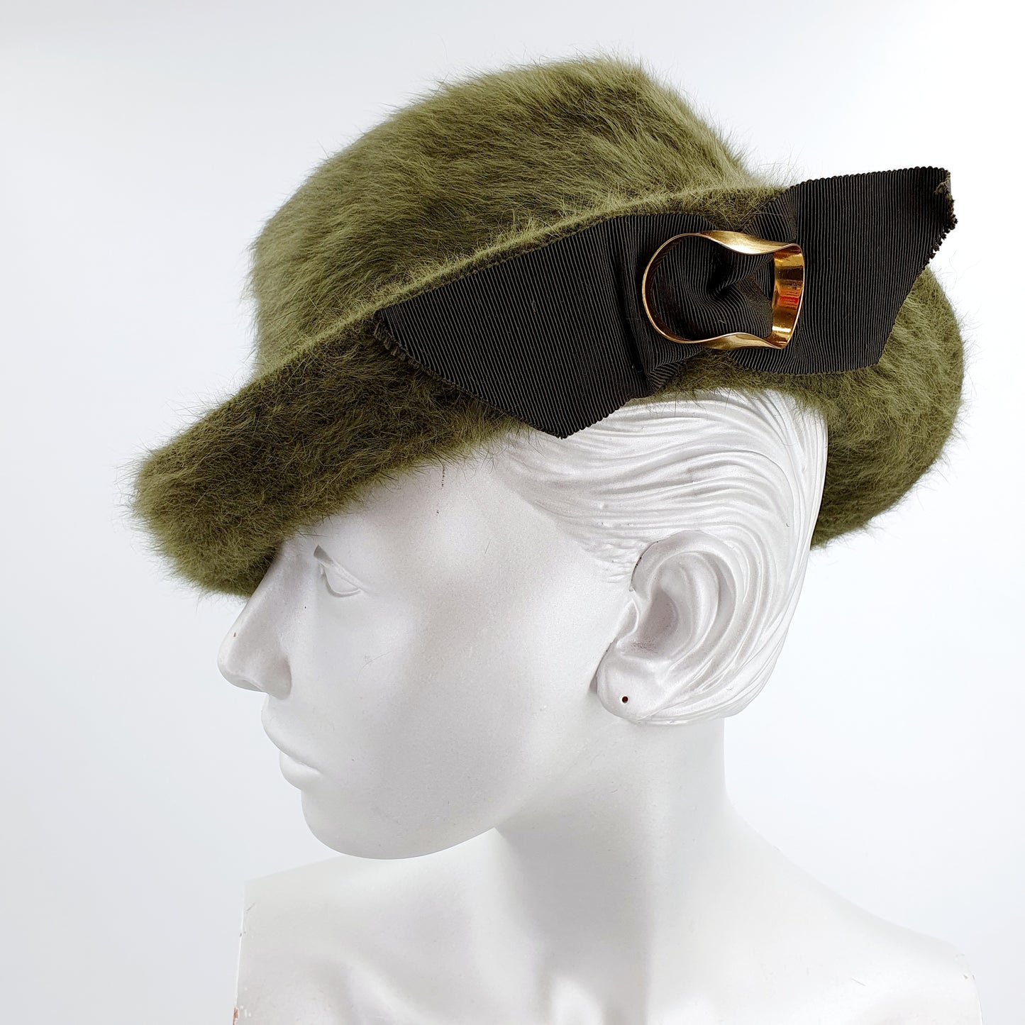 Green Kangol hat from the 90s, unused, 55cm