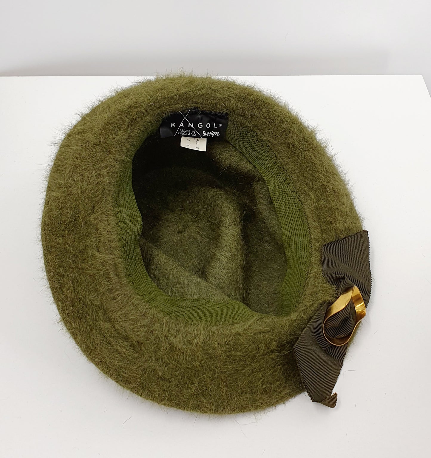 Green Kangol hat from the 90s, unused, 55cm