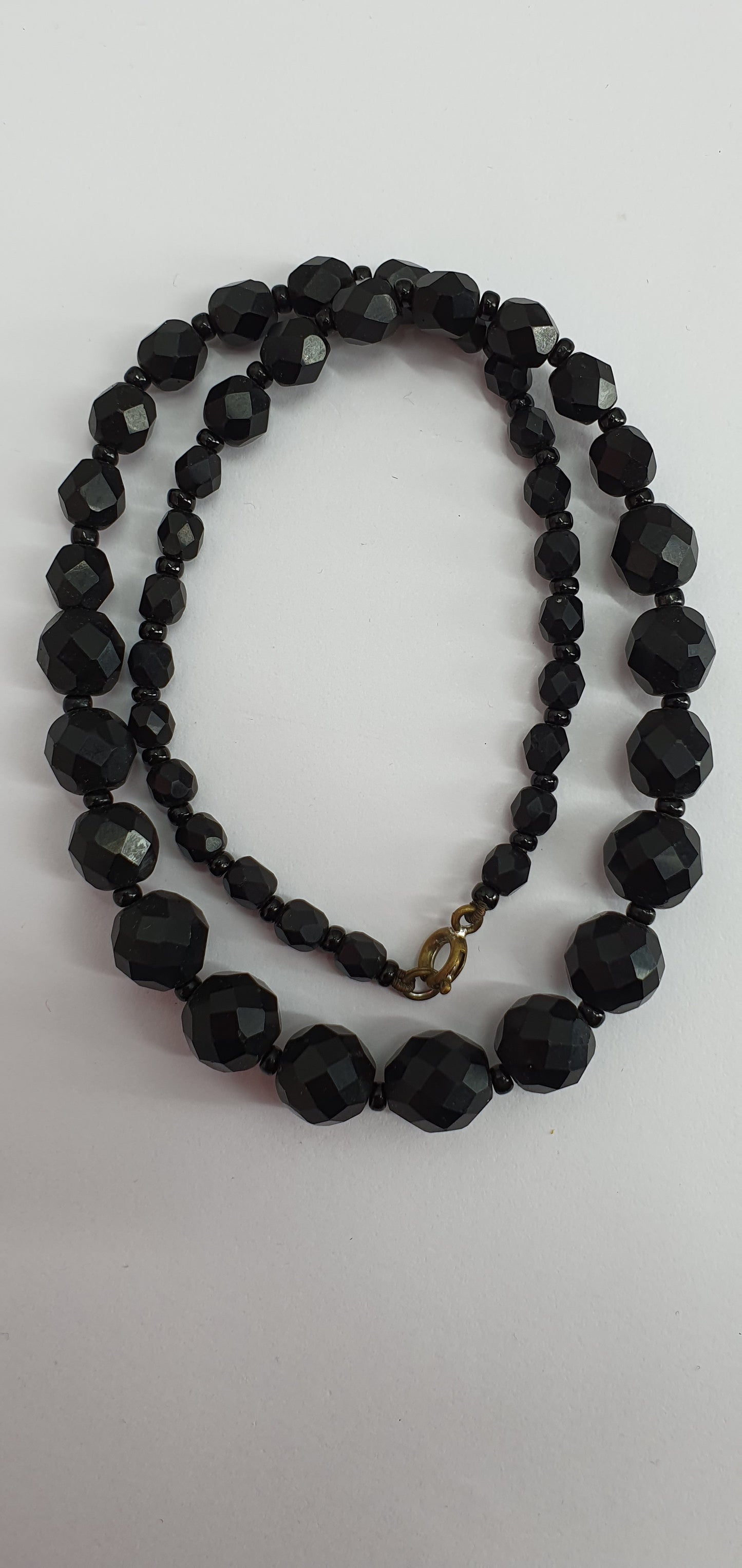 Black pearl necklace from the 60s-70s, length 43cm
