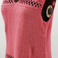 Vaaleanpunainen neuletoppi, koko 34