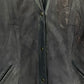 Salmi-Leather, sinertävän harmaa mokkanahkatakki, 80-90-luku, koko 34-36-38