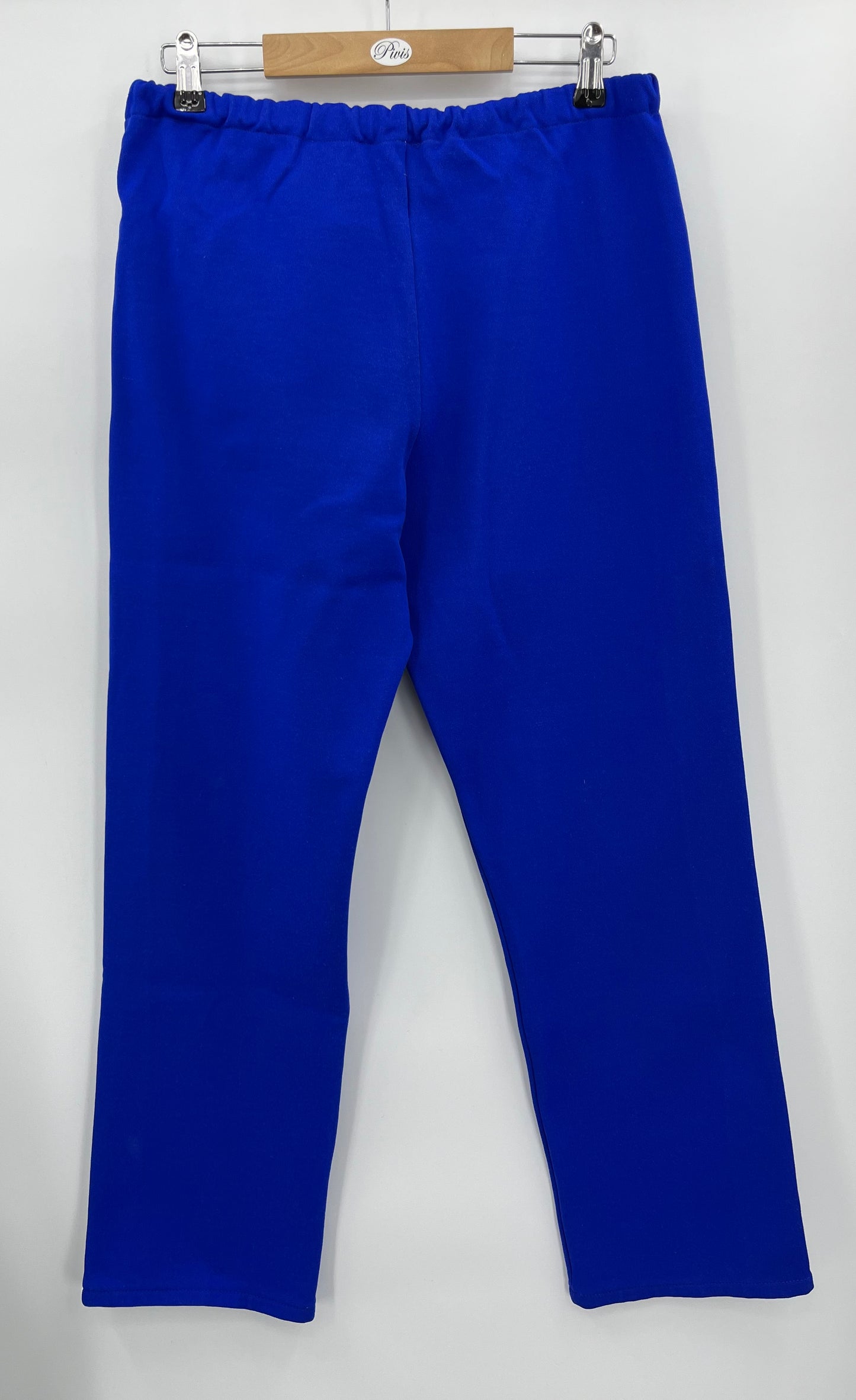 Siniset verkkahousut, 70-luku, vyöt.ymp. 76-92cm, kokoarvio naisten 40-42, miesten S-M