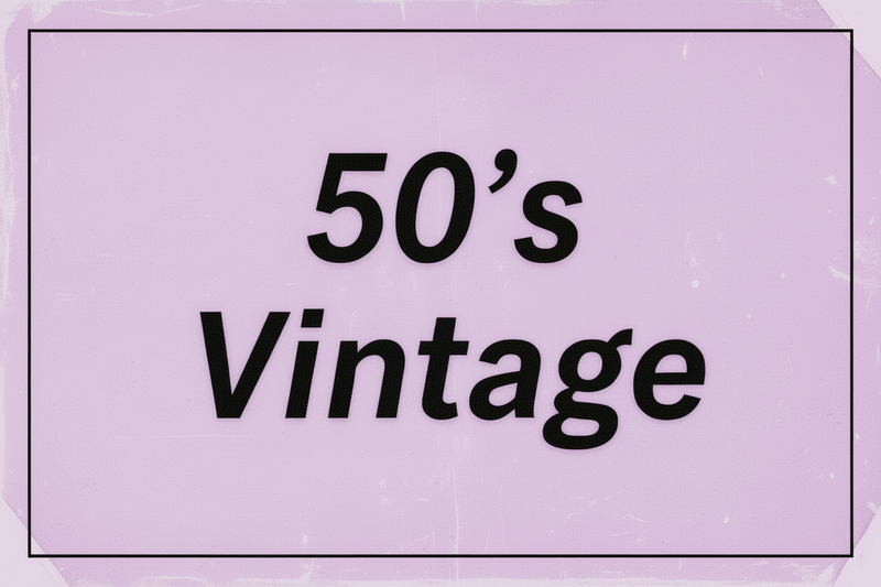 50-luvun vintage vaatteet – 1950-luvun muoti kokoelma, Pivis Vintage Shop
