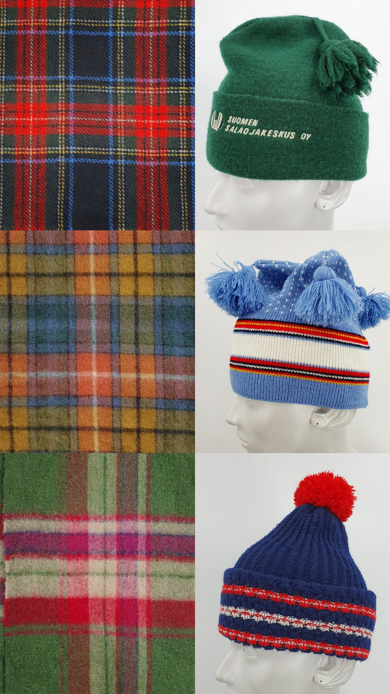 Miesten vintage hatut, pipot ja huivit