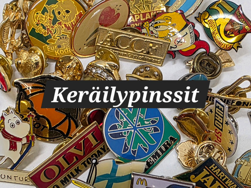 Vintage keräilypinssit ja rintanapit - Pivis Vintage Shop 