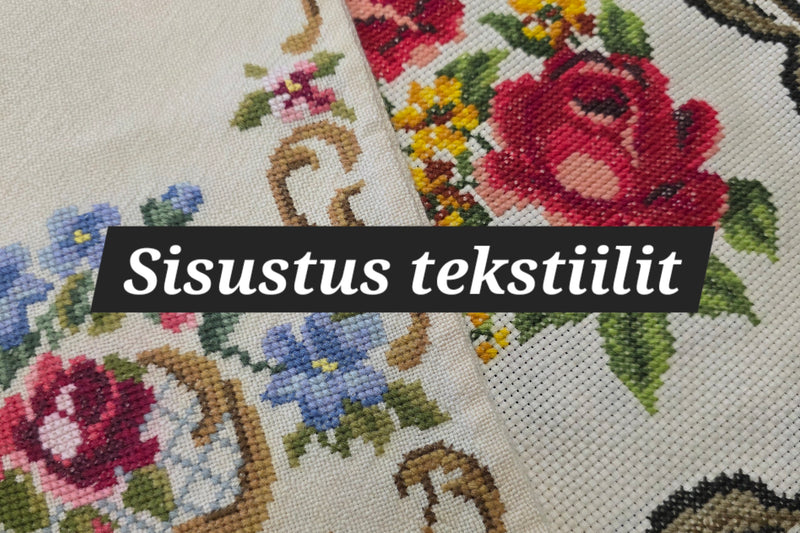 Vintage sisustus tekstiilit