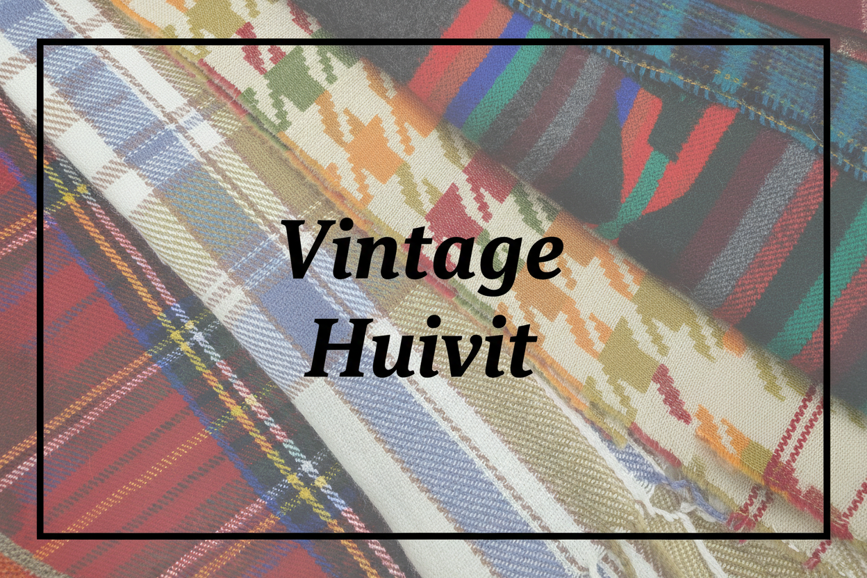 Naisten vintage huivit – vintage huivien kokoelma, Pivis Vintage Shop