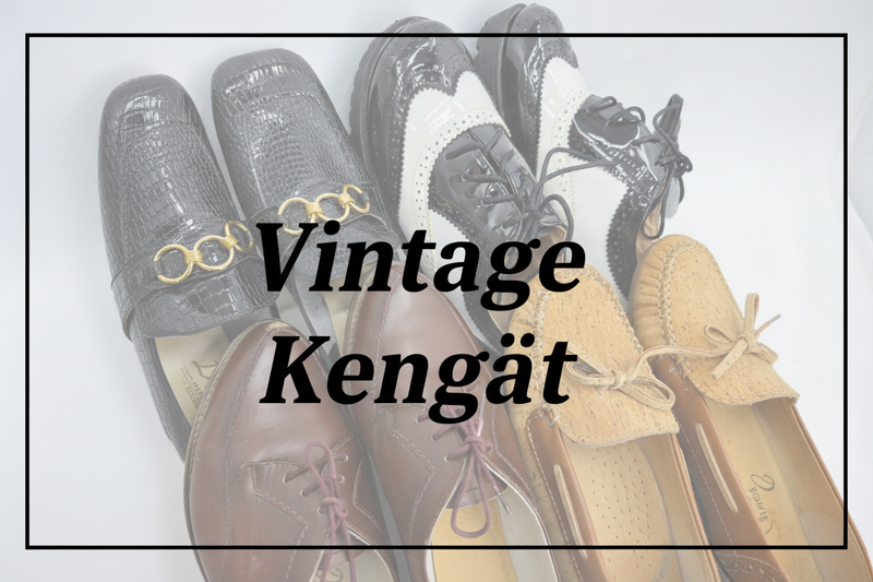 Vintage kengät – kokoelma, naisten vintagekengät eri vuosikymmeniltä - Pivis Vintage Shop