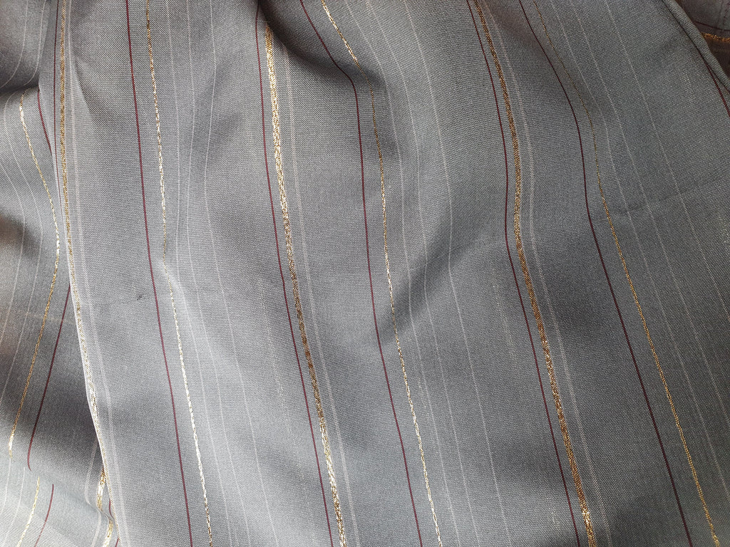 Merry Finn, women's blouse from the 80s, color gray/gold, size 40