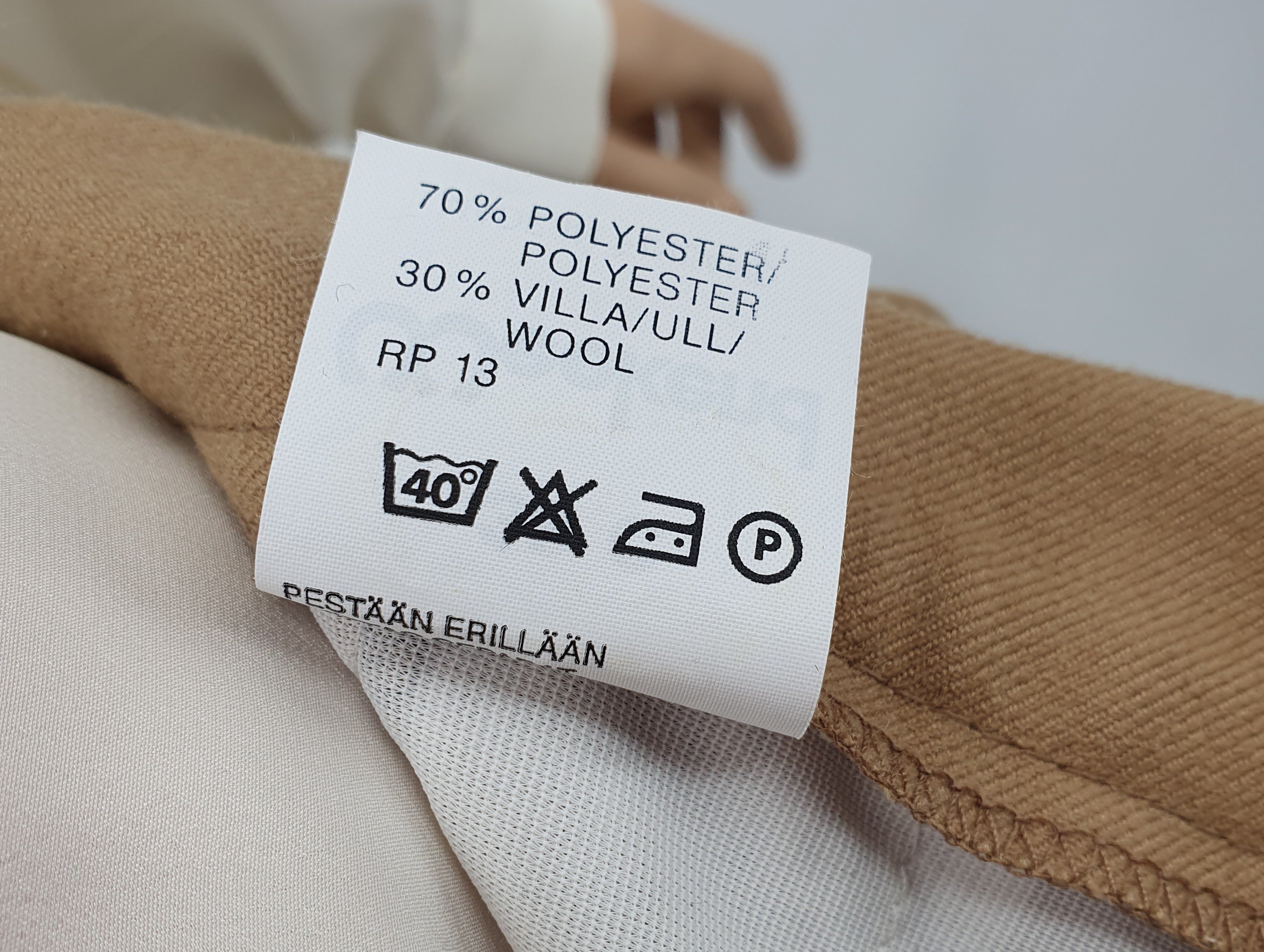 Weekend, Finnish women's wool blend pants, 70s, waist 72cm, size 36
