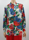 Lindex, colorful floral shirt from the 90s, size 40-42