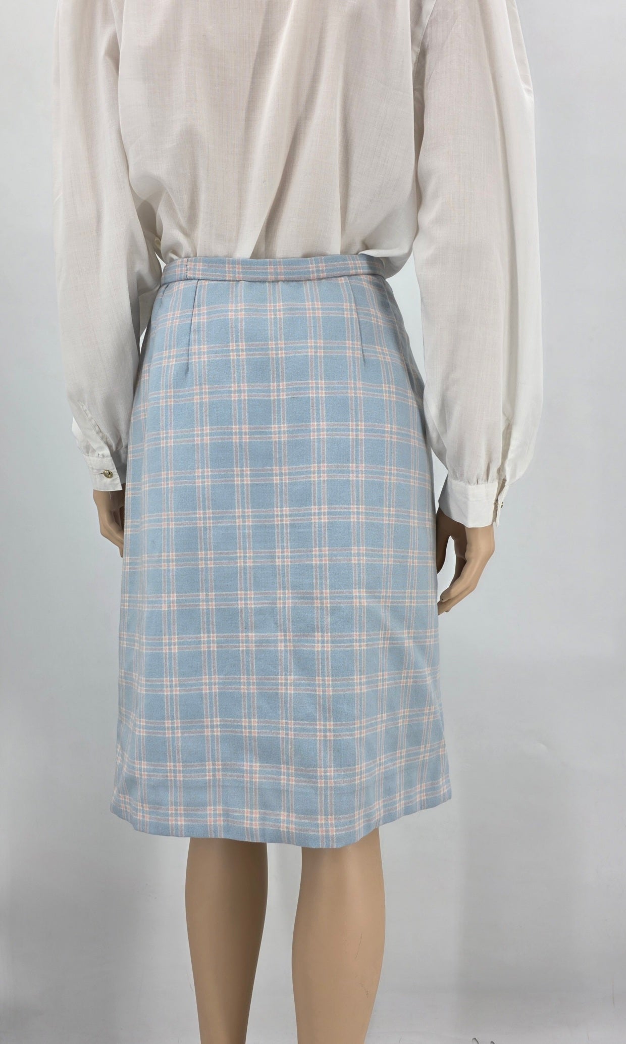 Fashion skirt, checkered skirt from the 50s-60s, waist 80cm, size 40