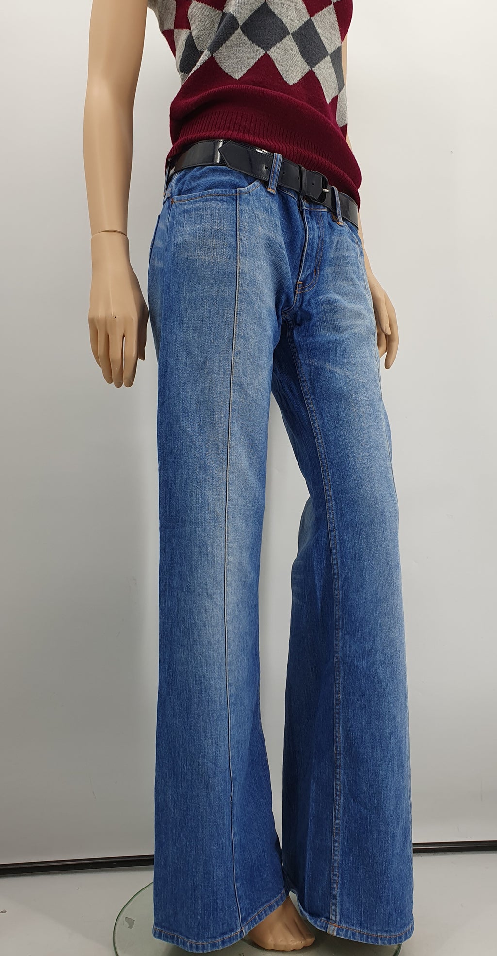 Pepe Jeans, matalavyötäröiset Y2K flare-farkut, vyötärö 92cm, koko 40-42