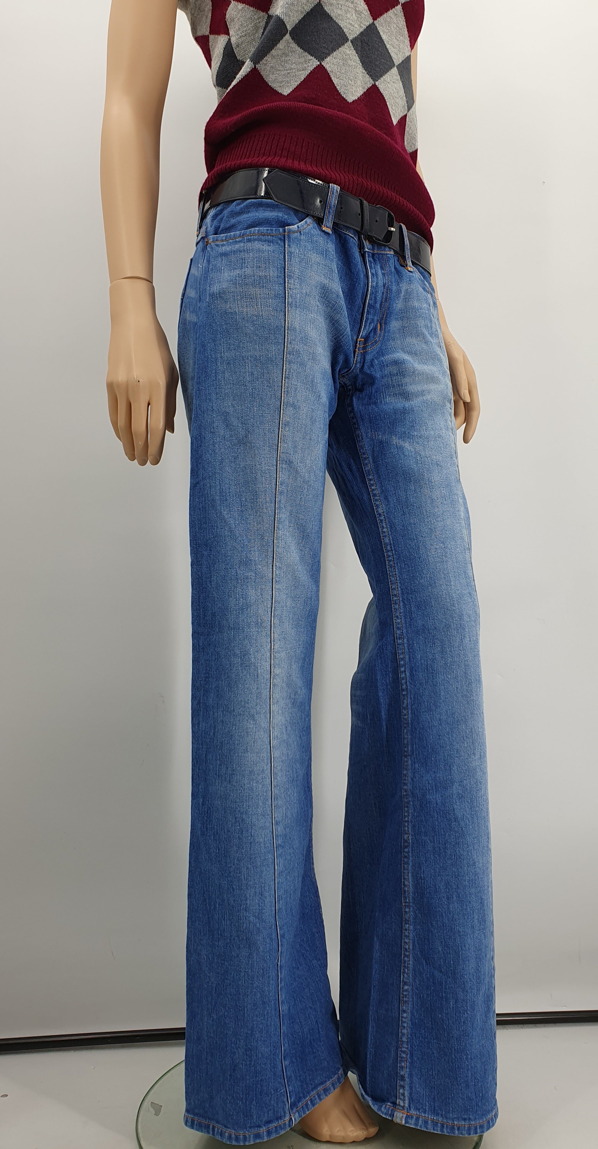 Pepe Jeans, matalavyötäröiset Y2K flare-farkut, vyötärö 92cm, koko 40-42