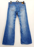 Pepe Jeans, matalavyötäröiset siniset bootcut farkut, y2k flare jeans