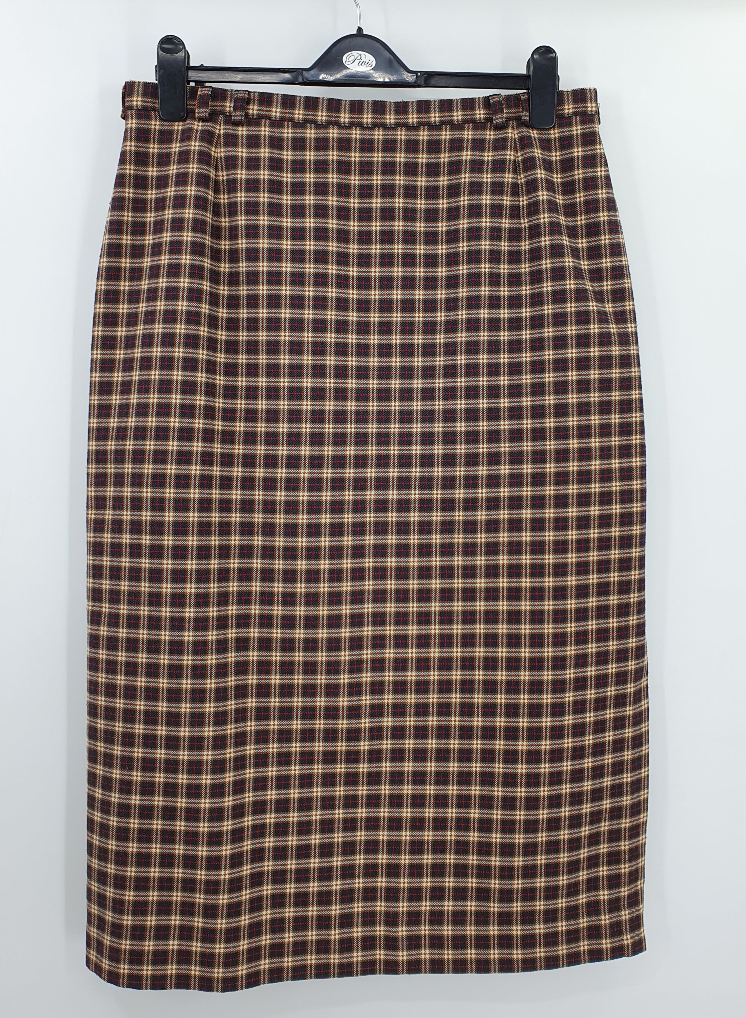 Midimittainen vintage ruutuhame 90-2000-luvulta