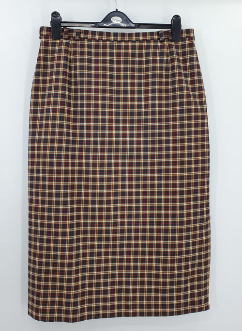 Midimittainen vintage ruutuhame 90-2000-luvulta