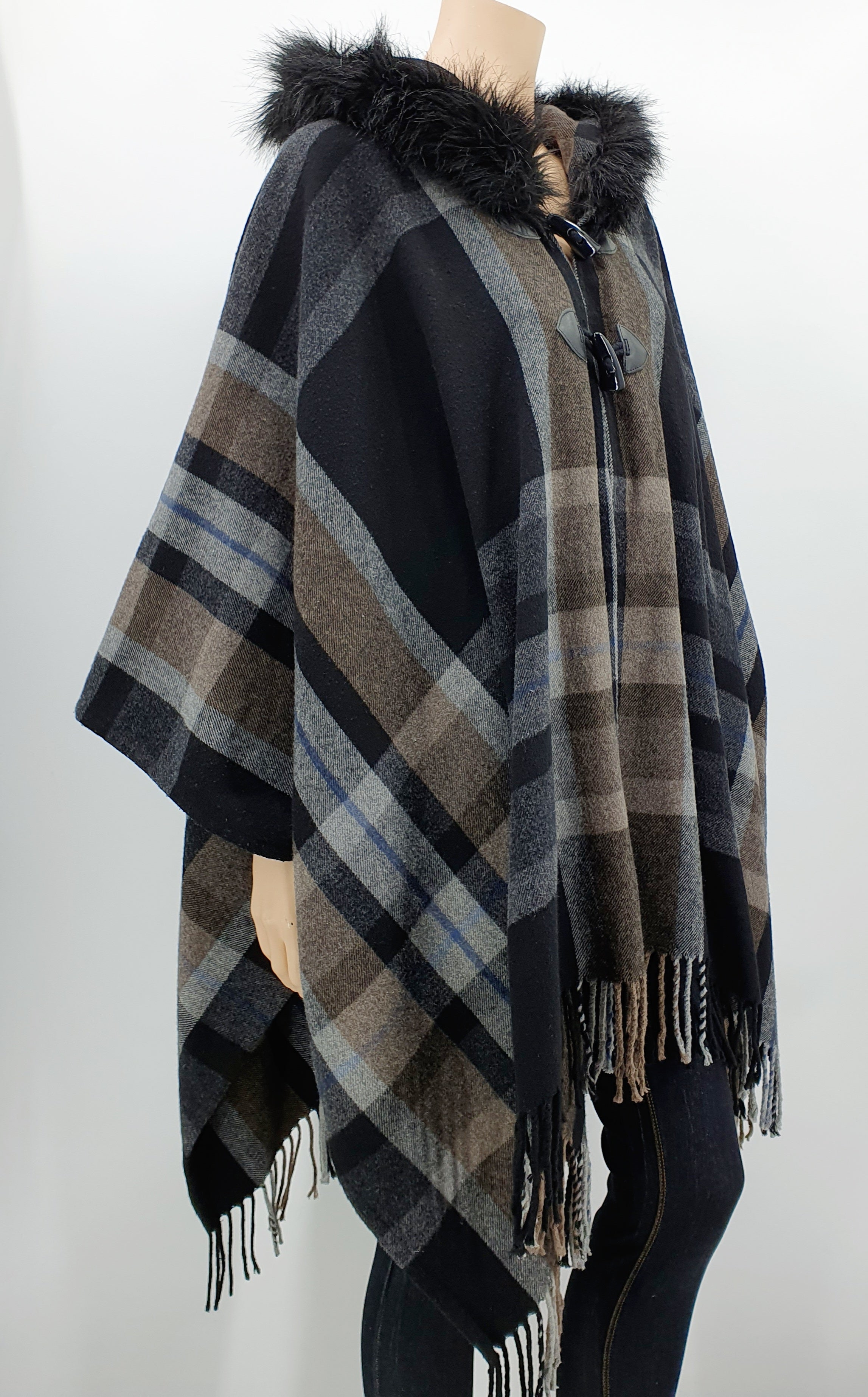 KappAhl, hupullinen villakangasviitta 2000-luvulta, onesize