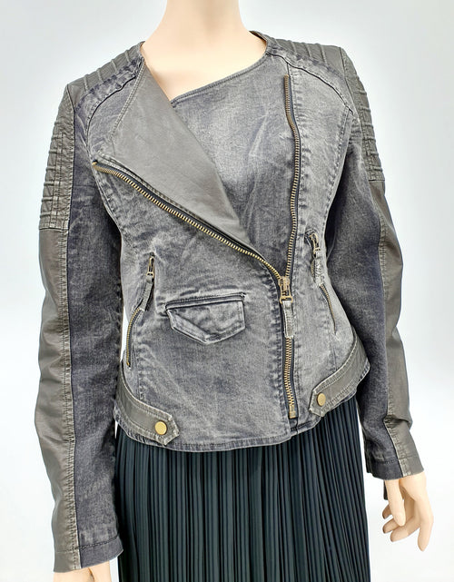Frime, black short secondhand jacket, size 38-40
