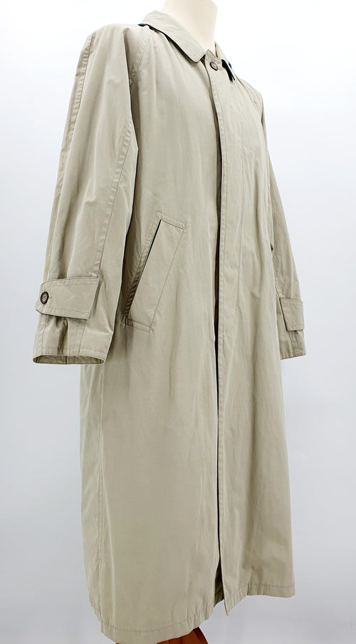 Casanova, men's long trench coat, 90s, size M/L