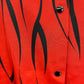 Punainen pusero mustilla raidoituksilla, 90-luku, koko 44