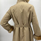 Piiron, vaaleanbeige pitkä takki, 70-luku, koko 38