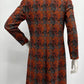 Tammer-Leninki, oranssi-harmaa mekko ja vyö, 60-luku, koko 38-40
