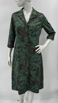 Terneule Oy, turquoise dress from the 80s, size 38-40