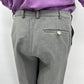 Fine X, vaaleanharmaat miesten housut, 70-80-luku, vyöt.ymp. 86cm