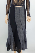 Kello, black-gray wool blend skirt from the 2000s, waist 78cm, size 38(40)