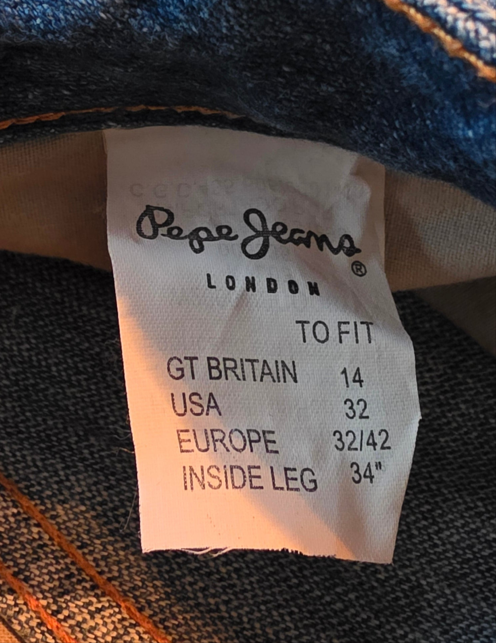Pepe Jeans, matalavyötäröiset Y2K flare-farkut, vyötärö 92cm, koko 40-42