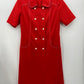 Punainen mekko, 70-80-luku, koko 38-40