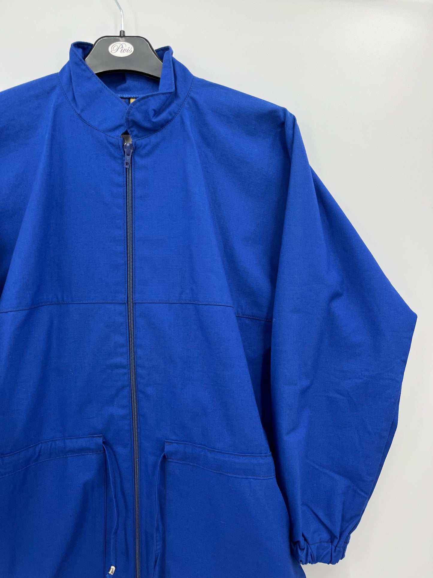 Kestovaate, ohut käyttämätön takki, sininen, 80-luku, koko 36(38)
