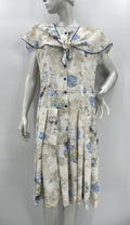 Santarelli, light-colored viscose dress, 90s, size 38(40)