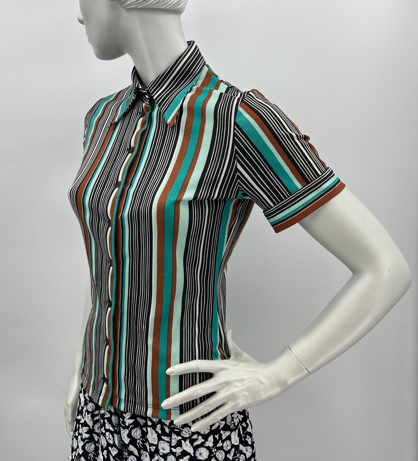 Finnwear, raidallinen paita, 70-80-luku, koko 36