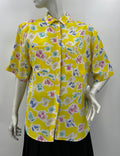 Bright yellow women's t-shirt, size 40-42