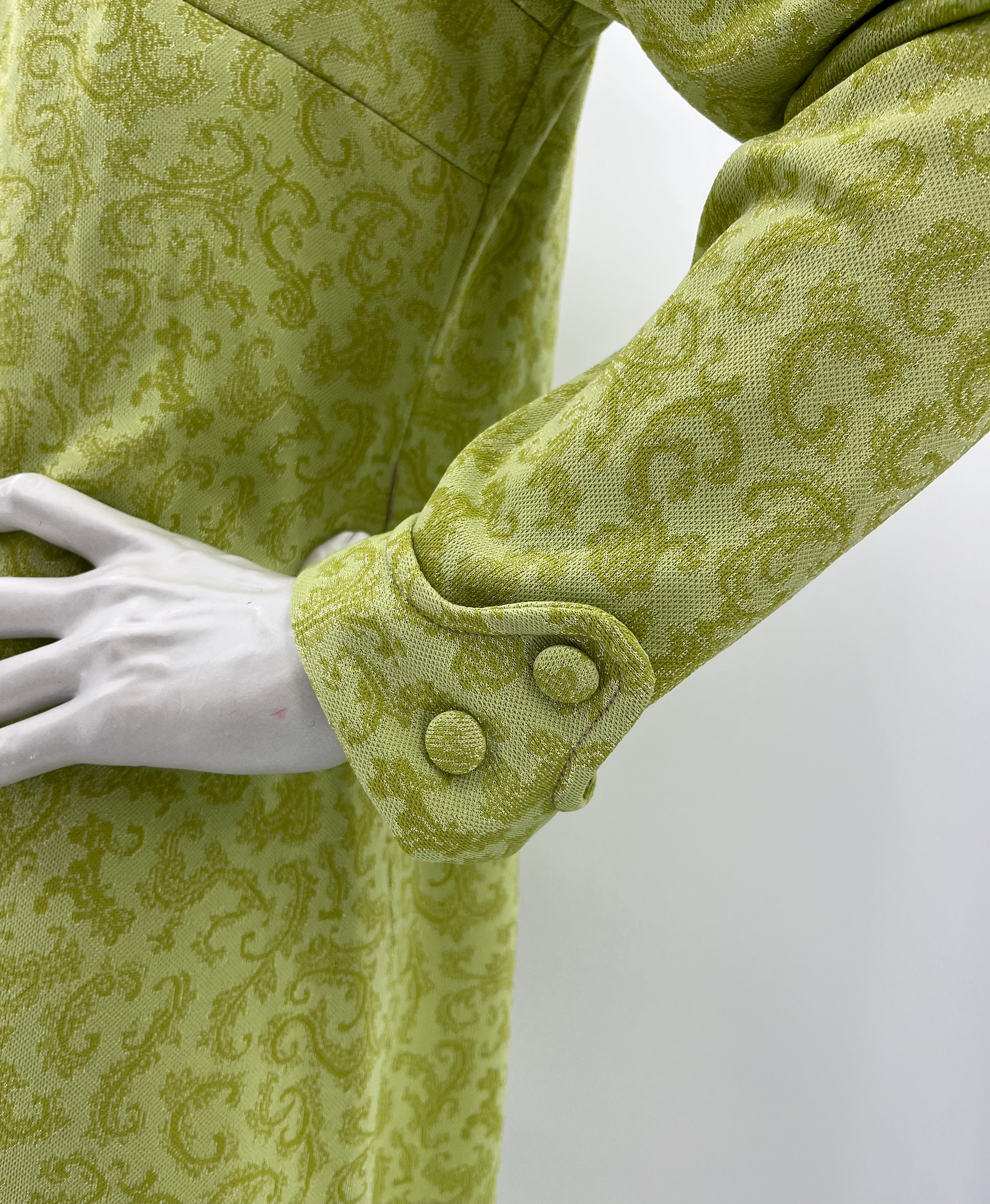 Lime green dress from the 70s, size 38-40