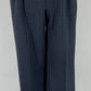 FinnKarelia, tummansiniset miesten housut, 80-90-luku, vyöt.ymp. 88cm