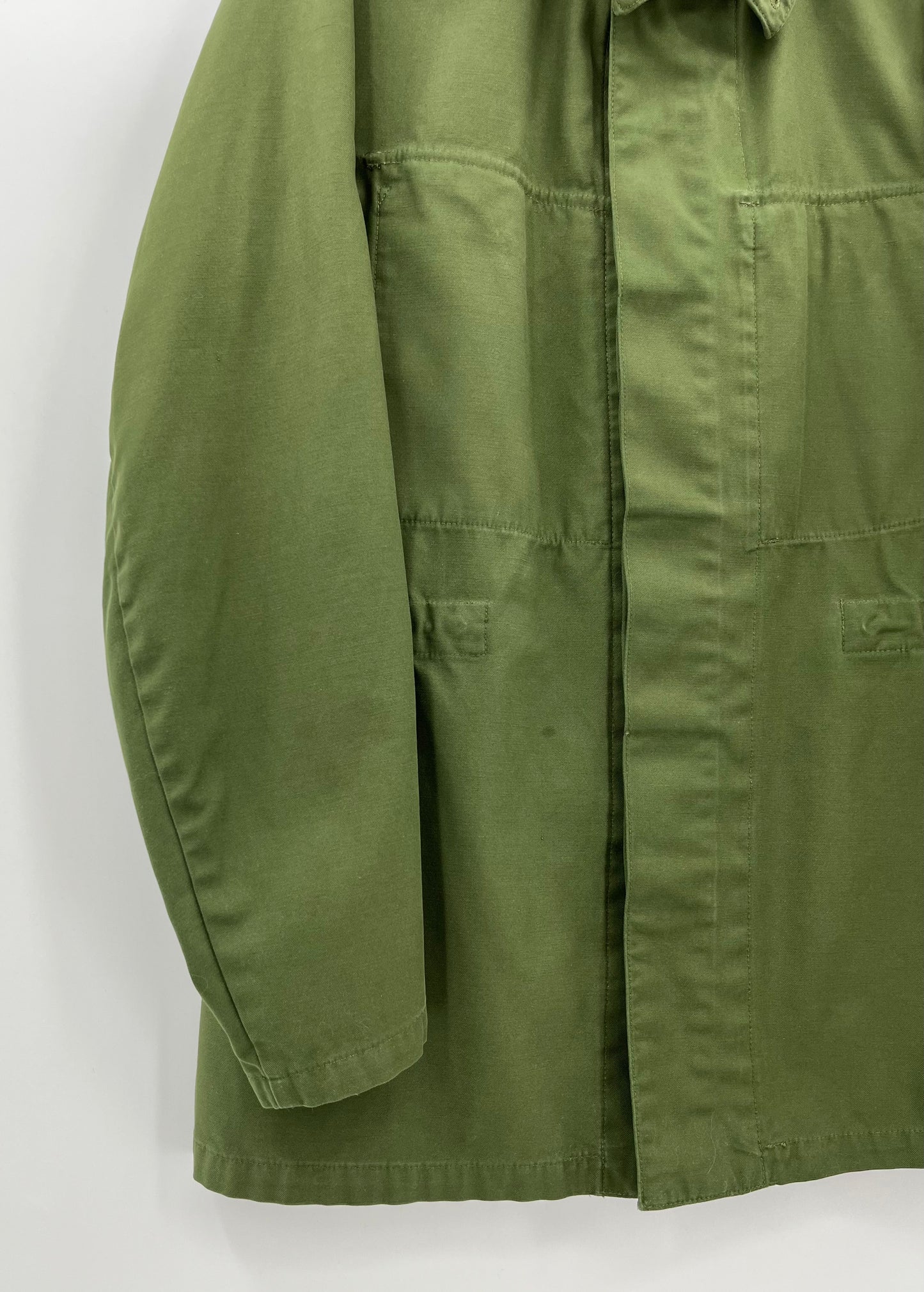 Metsänvihreä miesten takki, 80-luku, koko M-L
