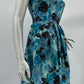 Turkoosinsininen mekko ja jakku, 50-luku, koko 32