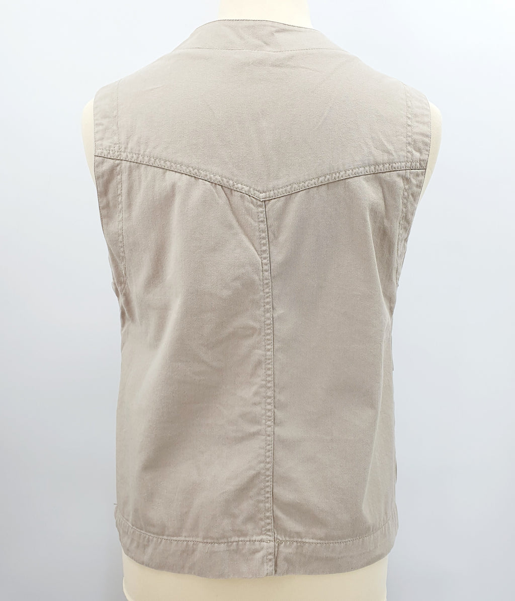 Ragazzi, beige kalastajanliivi 90-luvulta, koko miesten S