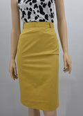 Salens, mustard yellow pencil skirt from the 80s-90s, waist 62cm, size 32-34