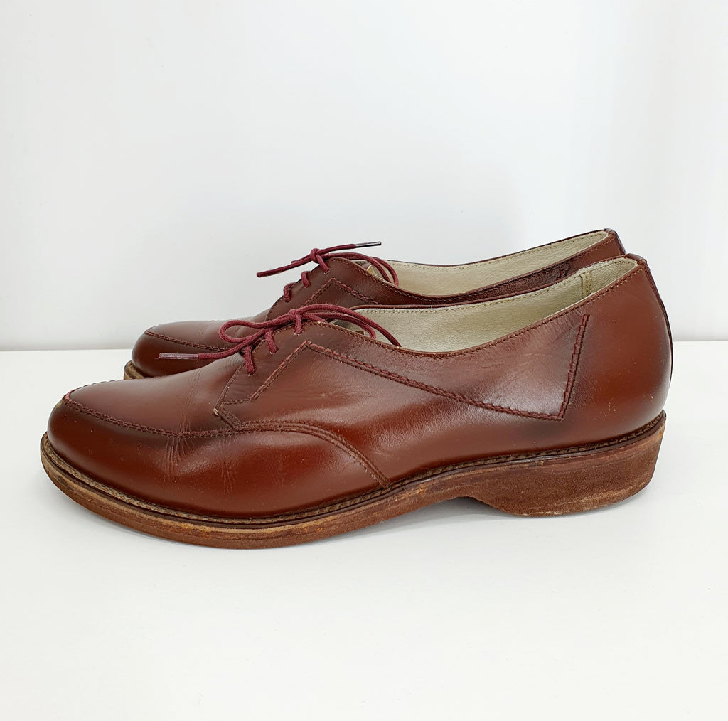 Diana, naisten vintage nauhakengät 1940-50-luvulta | Ruskea | Koko 35