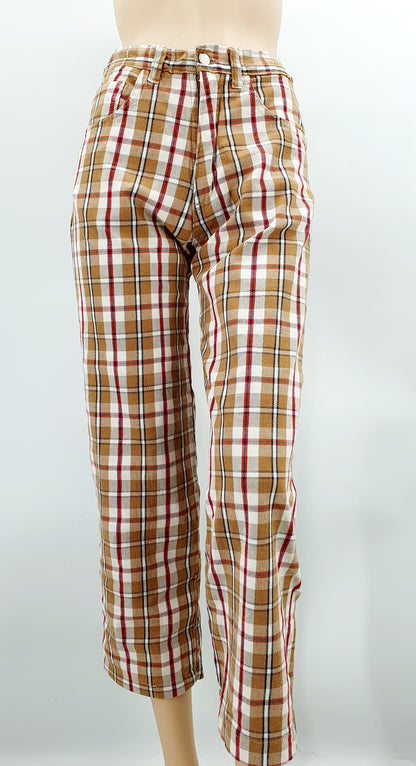 Phobia, checked trousers from the 2000s, waist 76cm, size 36-38