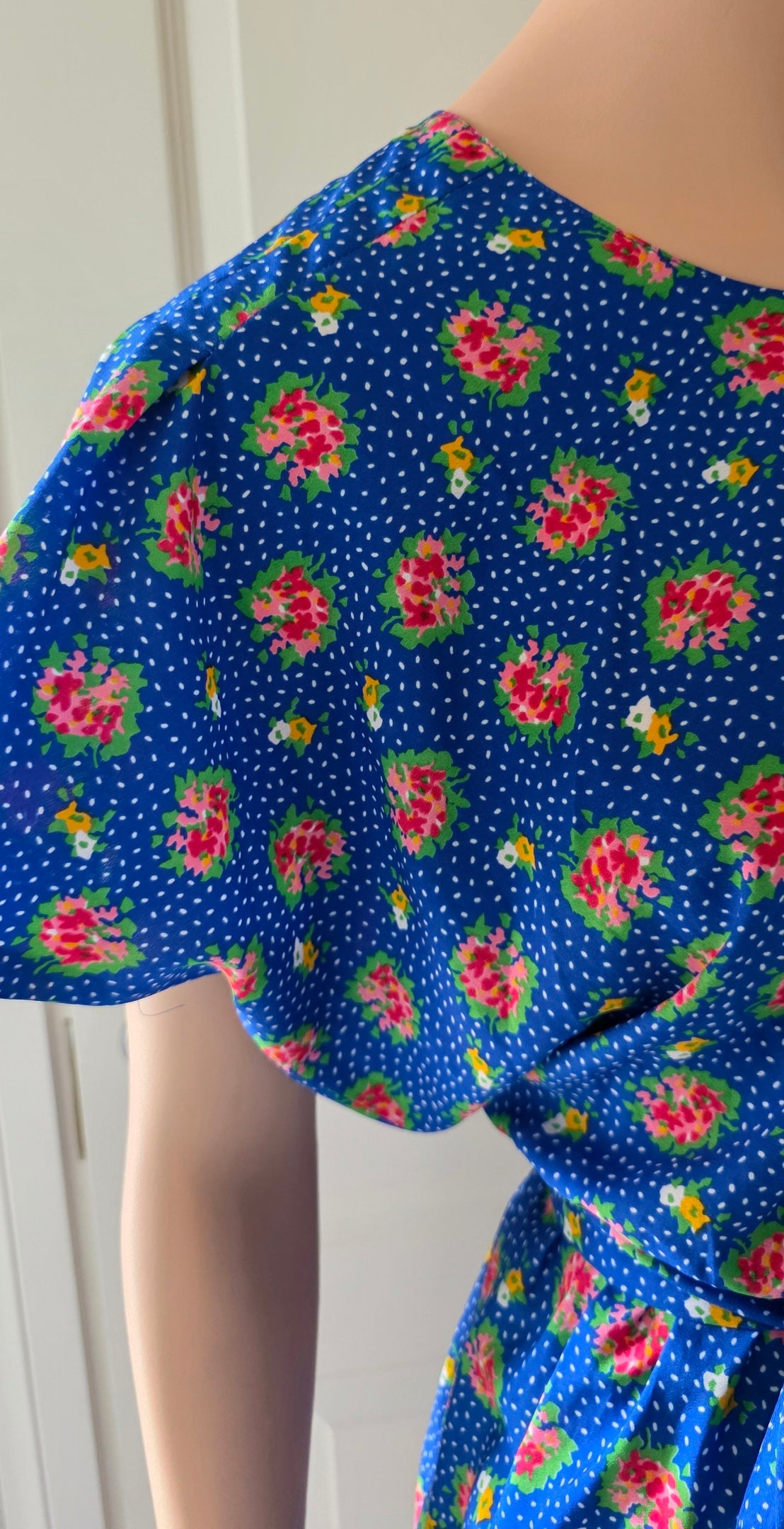 Jean Bailly Paris, French vintage dress from the 80s, size 38
