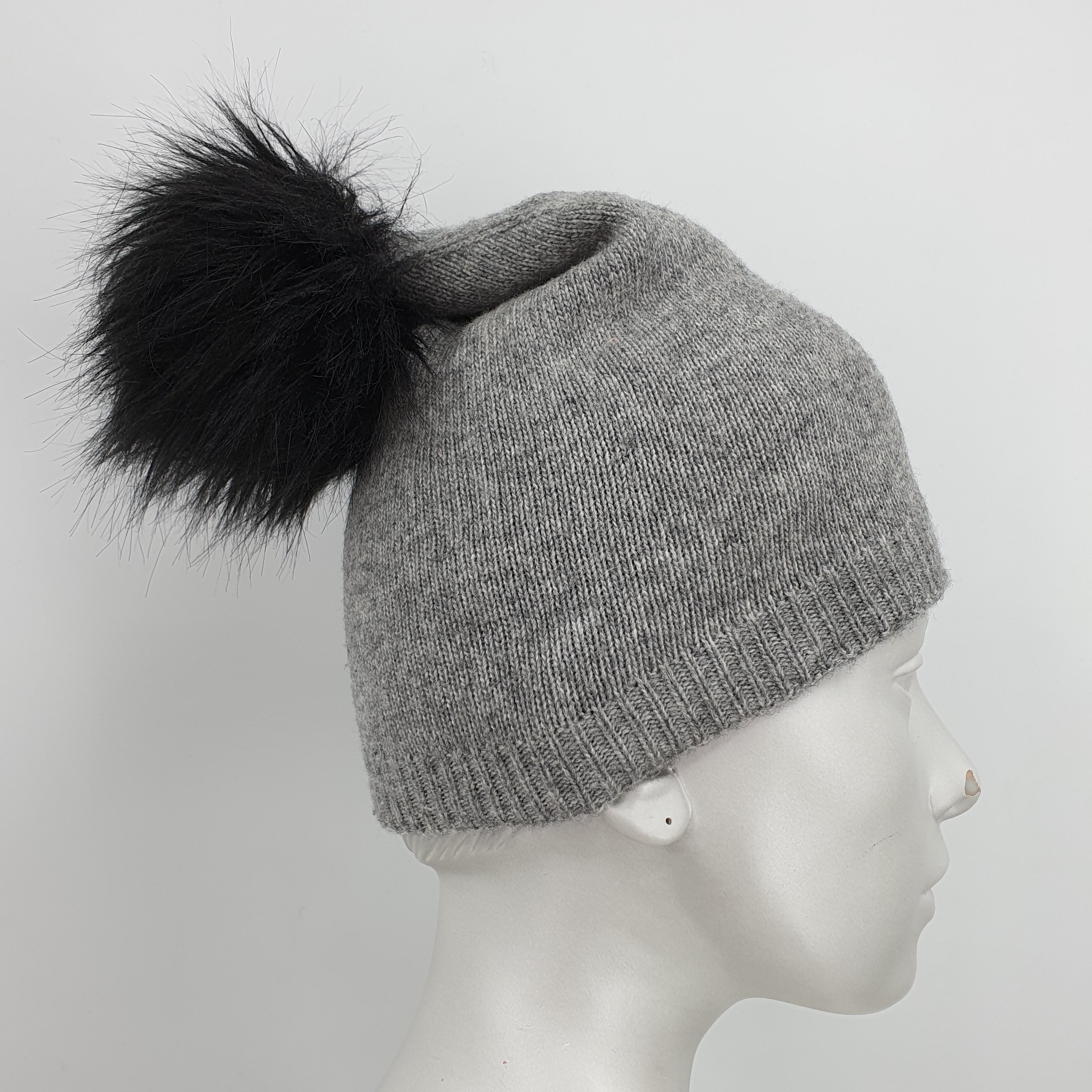Calvin Klein, gray women's beanie from the 21st century