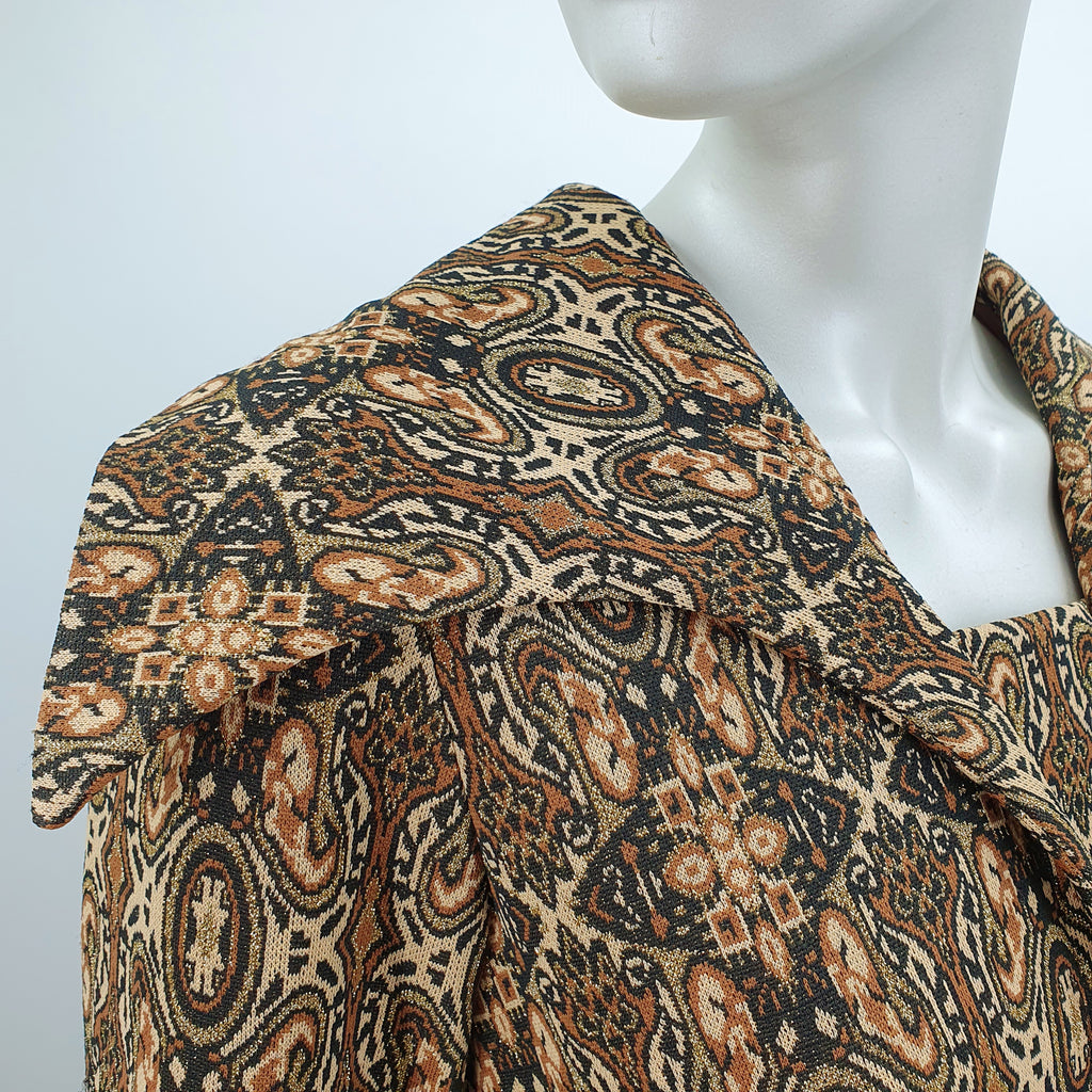 Juhlava maximekko 70-luvulta, koko 36