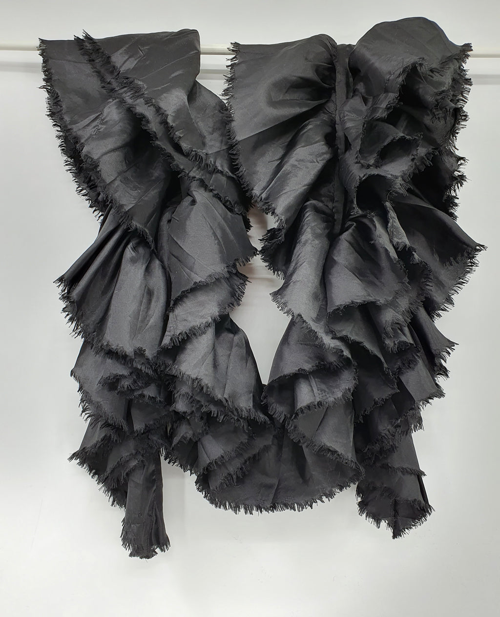 Black party scarf, length 190cm
